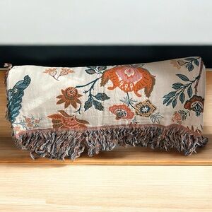 OEKO-TEX Double-Sided Floral Blanket. 100% Premium Cotton. 80” x 60”. NWT. $30.